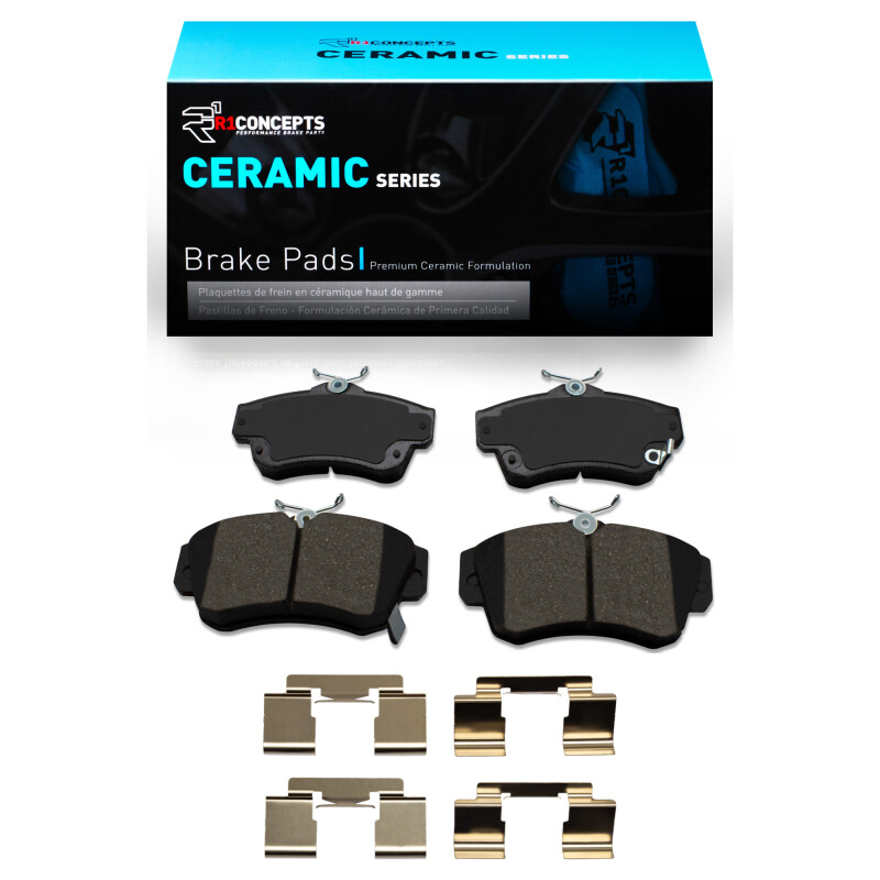 R1 01-10 Chrysler PT Cruiser Front Ceramic Brake Pads & Hardware Kit - 2310-0841-01