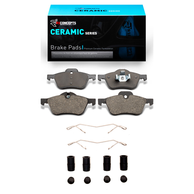 R1 02-08 Mini Cooper (Excl Clubman) Front Ceramic Brake Pads & Hardware Kit - 2310-0939-01