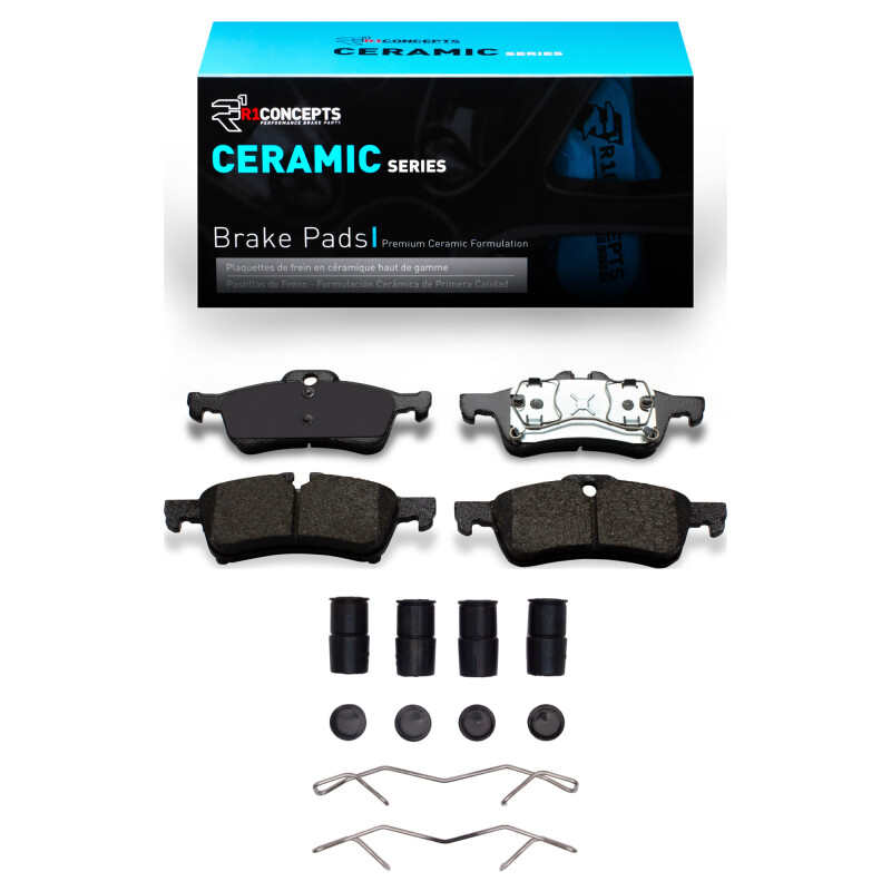 R1 02-08 Mini Cooper (Excl Clubman) Rear Ceramic Brake Pads & Hardware Kit - 2310-1060-01