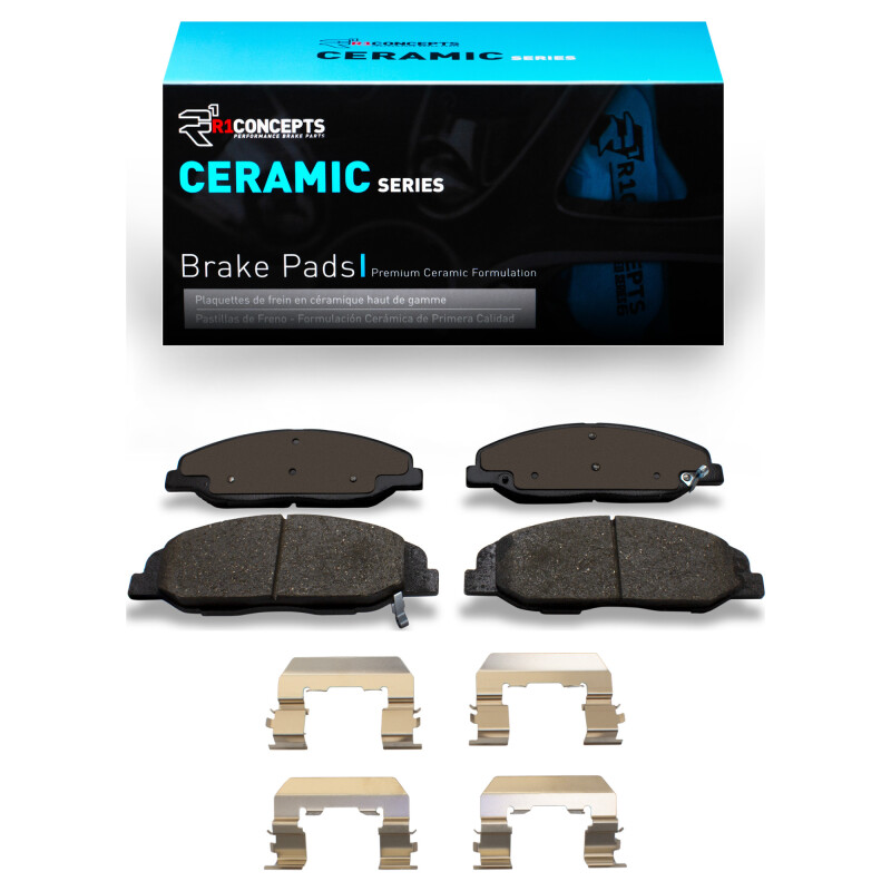 R1 2008-2014 Cadillac STS Front R1 Ceramic Pads & Hardware Kit - 2310-1332-01