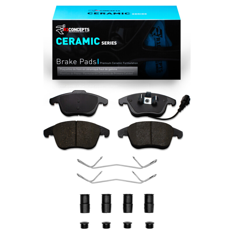 R1 2009-2024 Audi Q3 (Mexico) Front R1 Ceramic Pads & Hardware Kit - 2310-1375-01