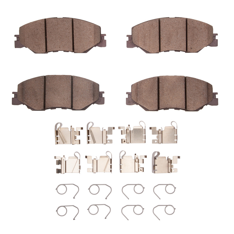 R1 -25 Honda Civic Sedan Front Ceramic Pads & Hardware Kit - 2310-2185-01