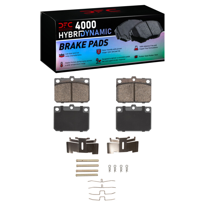 R1 1974-1987 Dodge Colt Front R1 Semi Met Pads & Hardware Kit - 2311-0101-01