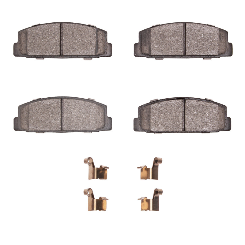 R1 84-89 Chrysler Conquest Rear Semi Met Pads & Hardware Kit - 2311-0144-01