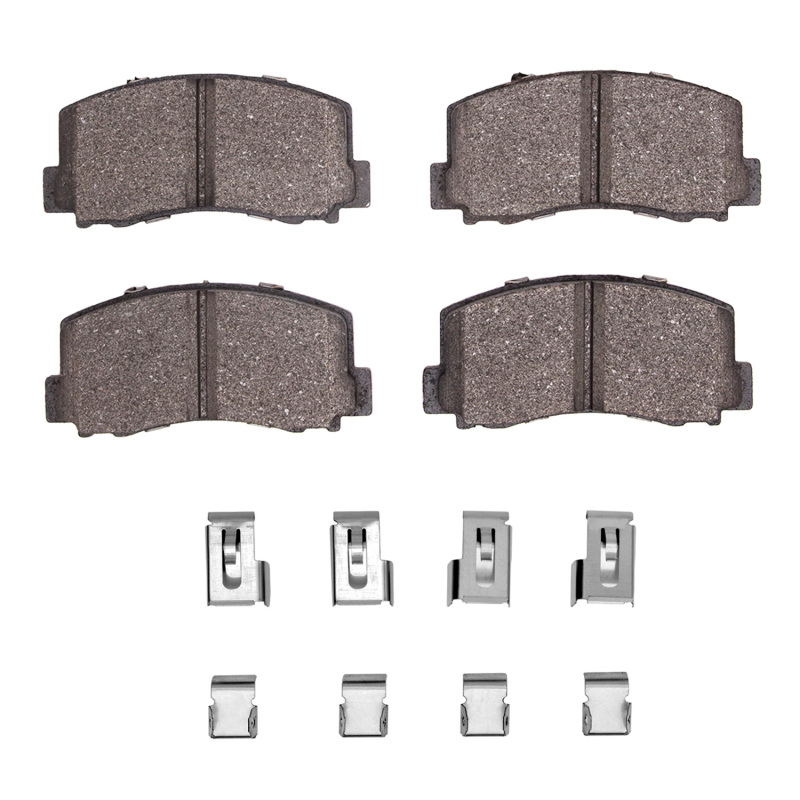 R1 83-83 Mitsubishi CORDIA Front Semi Met Pads & Hardware Kit - 2311-0284-01