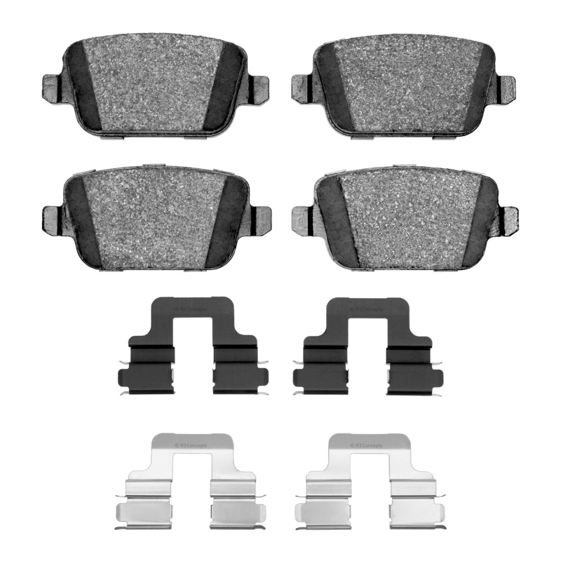 R1 07-10 Volvo S80 Rear Semi Met Pads & Hardware Kit - 2311-1314-01