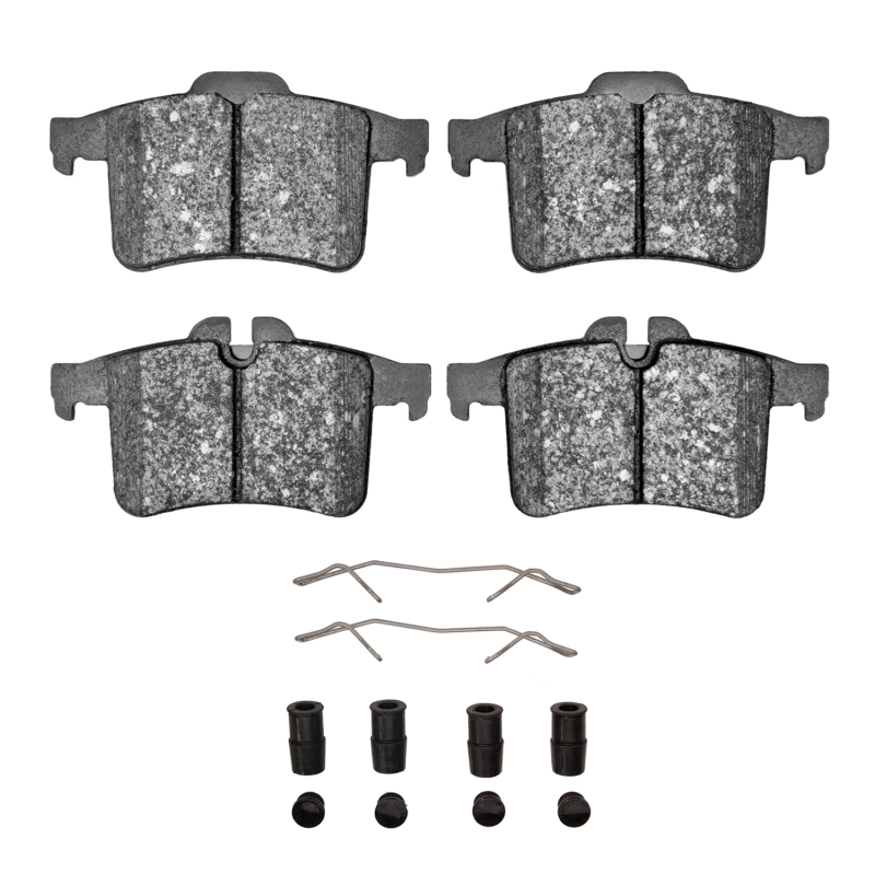 R1 13-15 Jaguar XKR Rear Semi Met Pads & Hardware Kit - 2311-1747-01