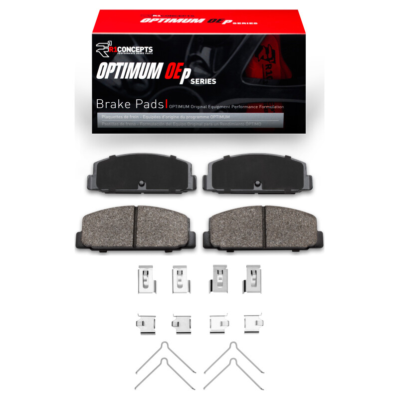 R1 78-83 Dodge Challenger Rear Optimum OE Pads & Hardware Kit - 2551-0144-02