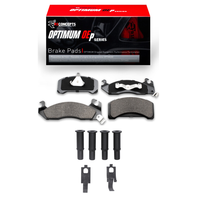 R1 82-82 Ford Fairmont Front Optimum OE Pads & Hardware Kit - 2551-0310-01