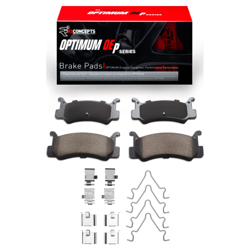 R1 87-95 Mazda 323 Rear Optimum OE Pads & Hardware Kit - 2551-0366-01