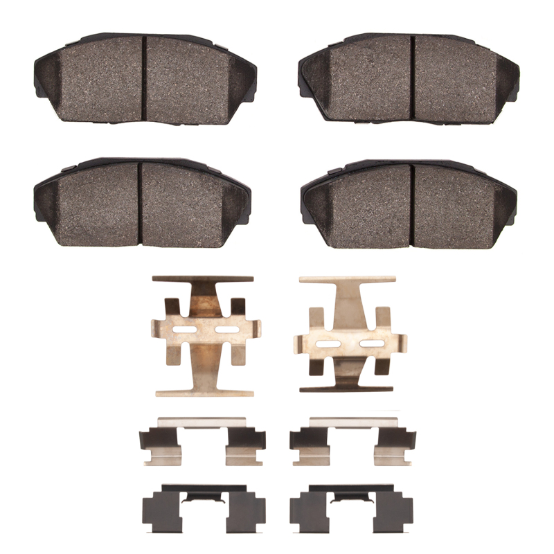 R1 86-93 Acura Integra Front Optimum OE Brake Pads & Hardware Kit - 2551-0409-01