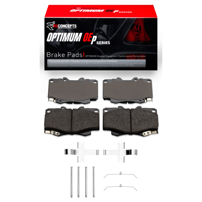 R1 95-04 Toyota 4Runner Front Optimum OE Brake Pads & Hardware Kit - 2551-0436-01