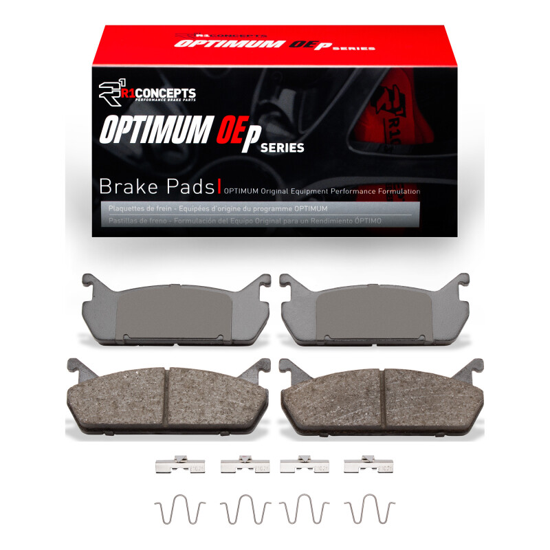 R1 90-96 Ford Escort Rear Optimum OE Pads & Hardware Kit - 2551-0458-01