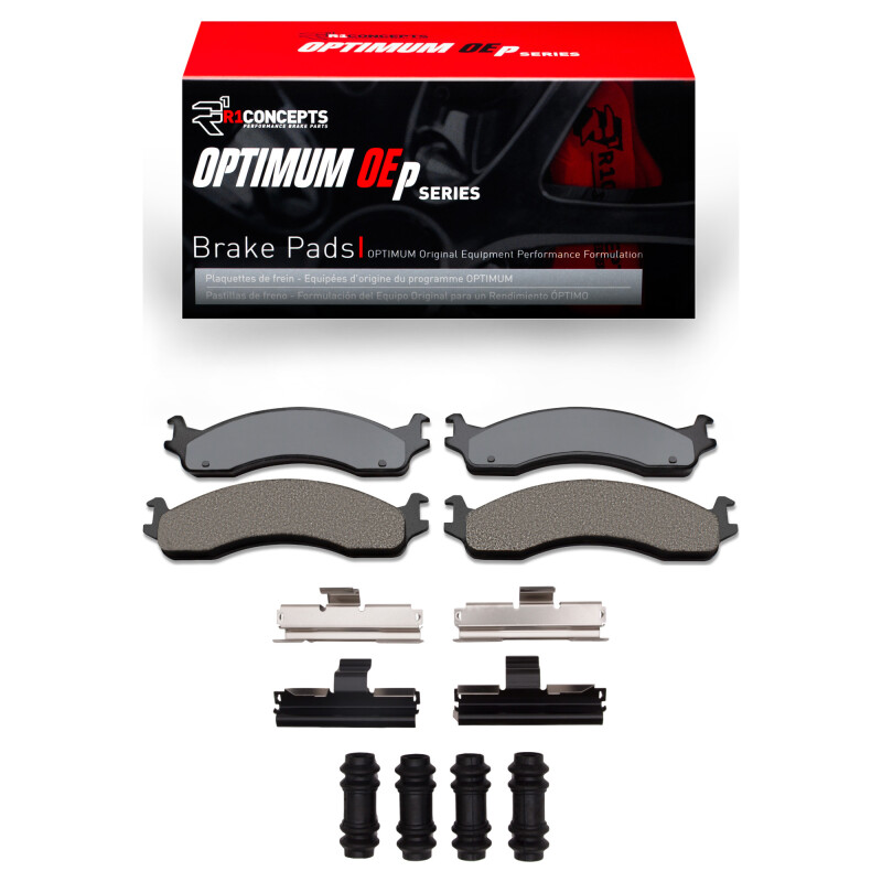 R1 95-07 Ford E-350 Econoline Front Optimum OE Pads & Hardware Kit - 2551-0655-01