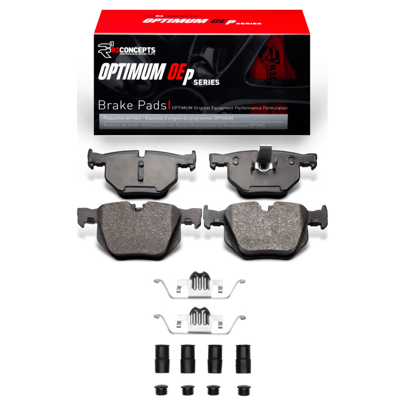 R1 04-10 BMW 525XI Rear Optimum OE Pads & Hardware Kit - 2551-0683-12