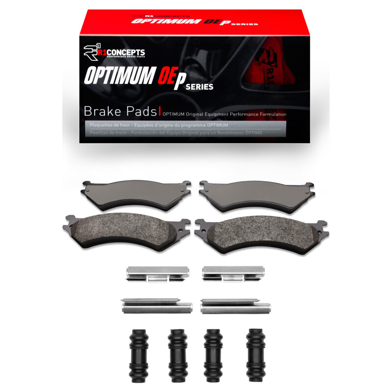R1 99-07 Ford E-250 Rear Optimum OE Pads & Hardware Kit - 2551-0802-01