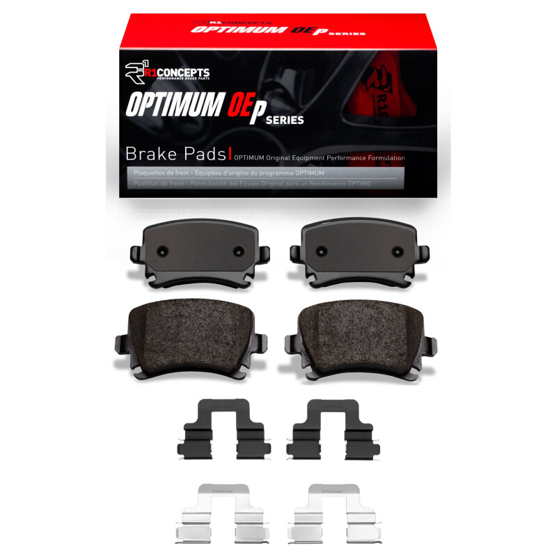 R1 2000-2018 Audi Q3 (Mexico) Rear R1 Optimum OE Pads & Hardware Kit - 2551-1108-01