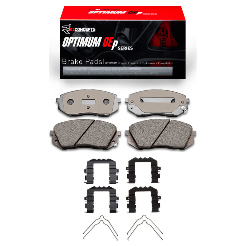 R1 2015-2015 Hyundai Sonata Front R1 Optimum OE Pads & Hardware Kit - 2551-1295-03