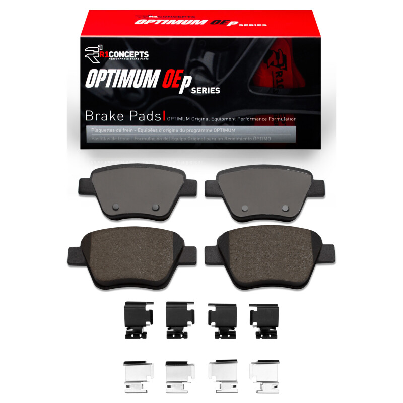 R1 05-16 Audi A3 Rear Optimum OE Brake Pads & Hardware Kit - 2551-1456-01