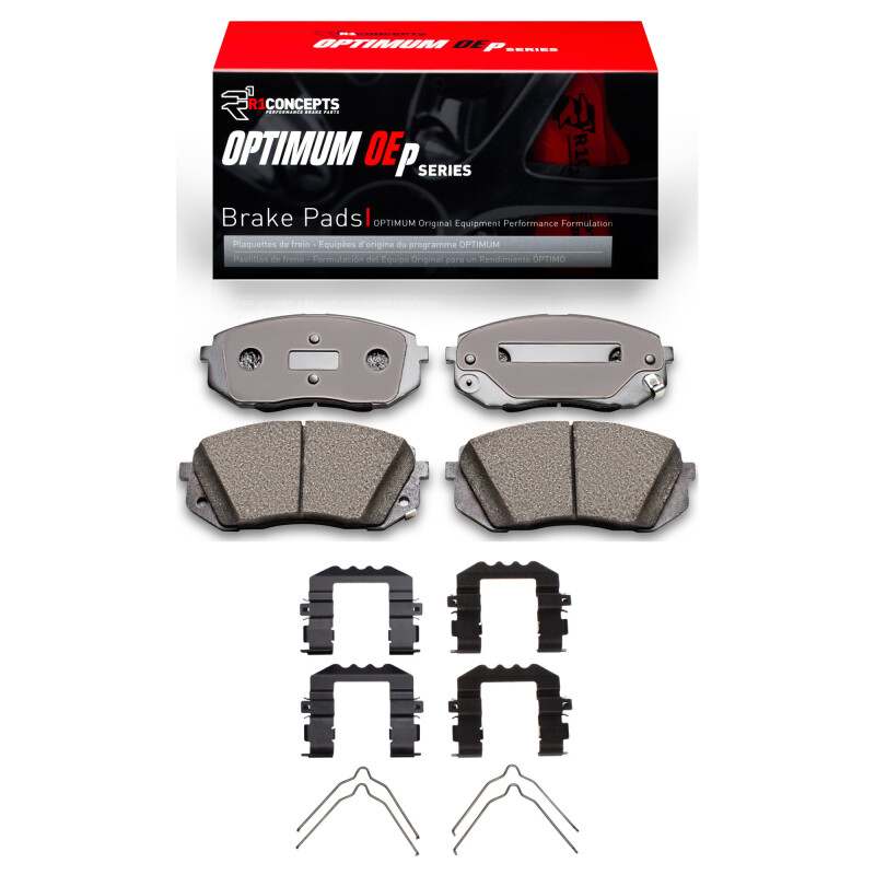 R1 16-20 Hyundai Sonata Front Optimum OE Pads & Hardware Kit - 2551-1855-01
