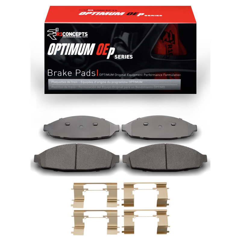 R1 03-11 Ford Crown Victoria Front Optimum OE Pads & Hardware Kit - 2552-0931-01