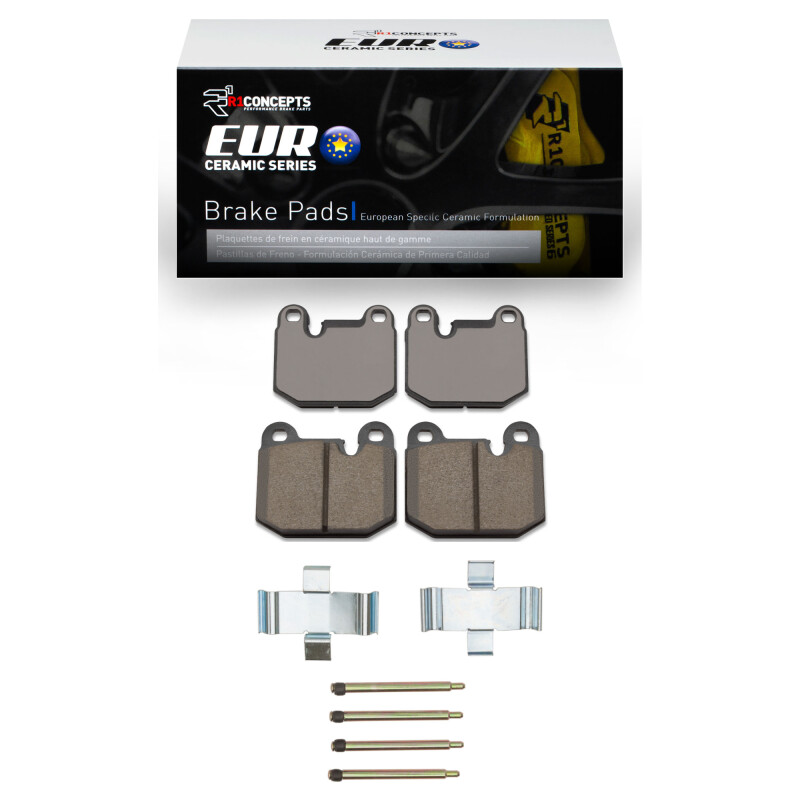 R1 76-77 BMW 320I (USA/Canada) Front Euro Ceramic Pads & Hardware Kit - 2600-0174-01