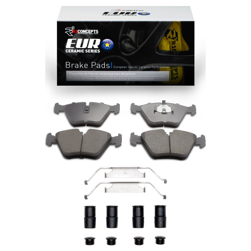R1 87-05 BMW M3 Front Euro Ceramic Pads & Hardware Kit - 2600-0394-01