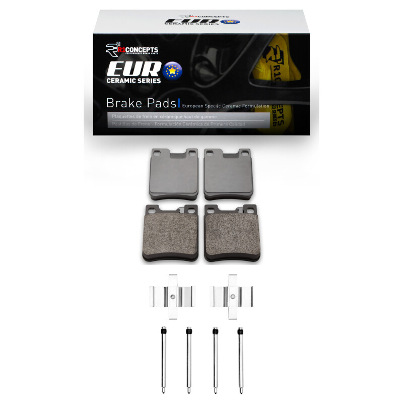 R1 92-09 Chrysler Crossfire Rear Euro Ceramic Pads & Hardware Kit - 2600-0603-01