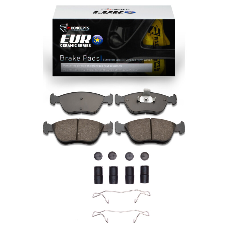 R1 93-04 Volvo 850 Front Euro Ceramic Pads & Hardware Kit - 2600-0618-01