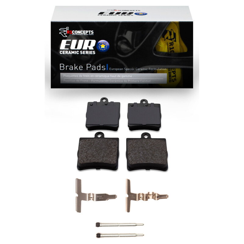 R1 96-15 Chrysler Crossfire Rear Euro Ceramic Pads & Hardware Kit - 2600-0779-01