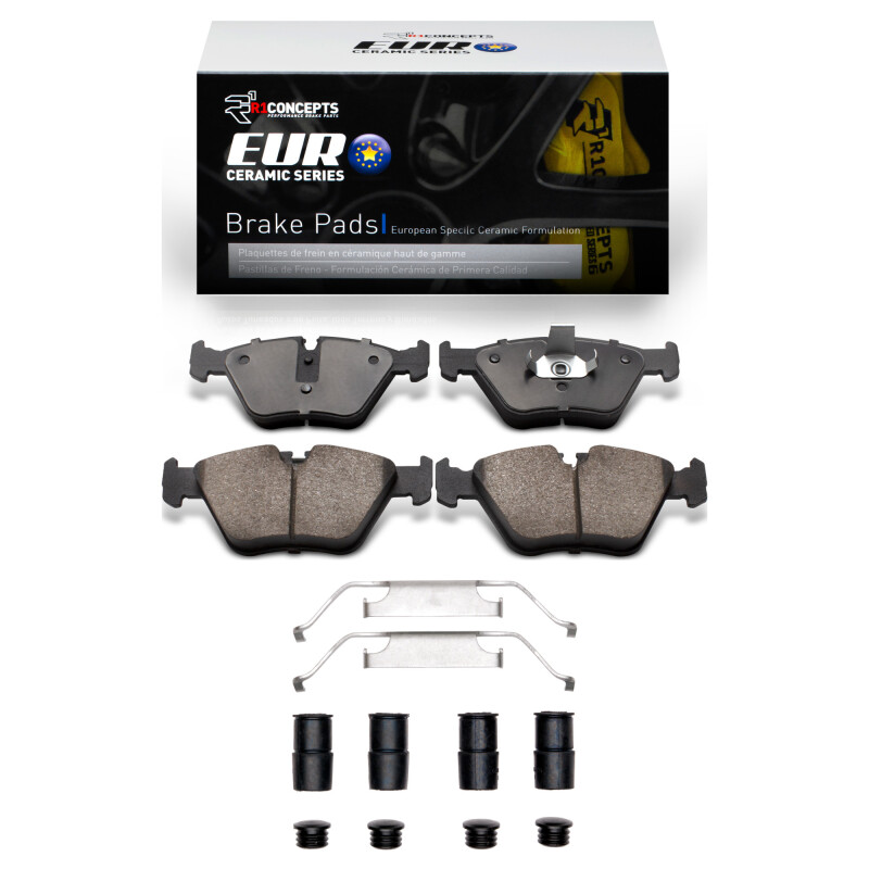 R1 2001-2010 BMW 330I Front R1 Euro Ceramic Pads & Hardware Kit - 2600-0946-01