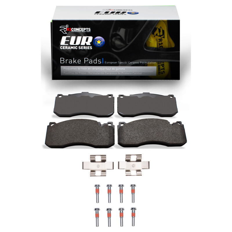 R1 2006-2013 BMW 135I Front R1 Euro Ceramic Pads & Hardware Kit - 2600-1371-01