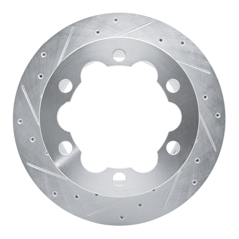 R1 02-06 Dodge Sprinter 3500 Rear Left Drilled & Slotted Silver Brake Rotor - 631-40039L