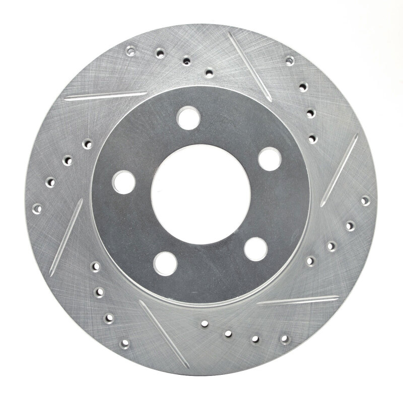 R1 80-89 American Motors Eagle Front Right Drilled & Slotted Silver Brake Rotor - 631-42015R
