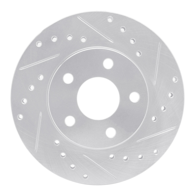 R1 82-84 Buick SKYHAWK Front Right Drilled & Slotted Silver Brake Rotor - 631-47010R