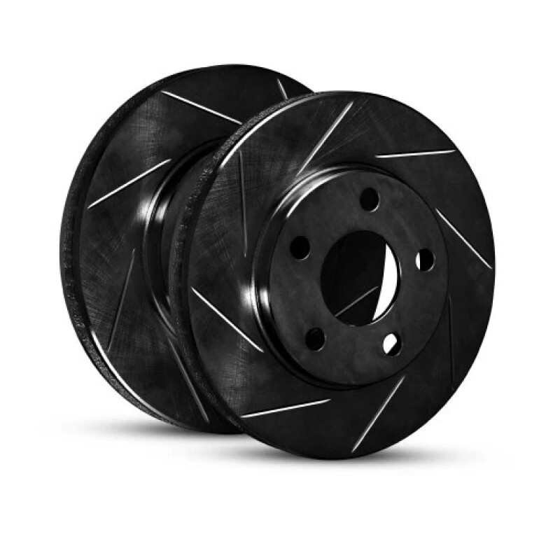 R1 69-96 Buick 60 Special Front Right Slotted Black Brake Rotor - 613-47065R