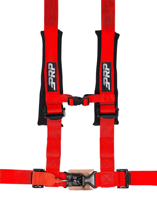 PRP 4.2 Harness with Latch / Link Lap Belt- Red - SB4.2LL-R
