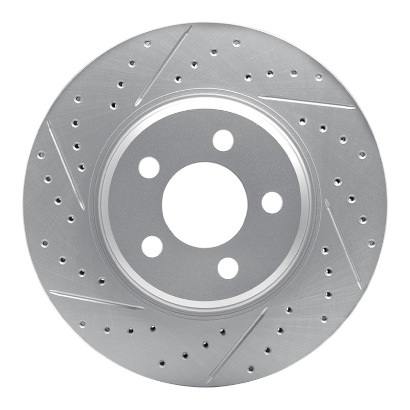 R1 08-12 Jeep J8 Front Left Drilled & Slotted Geo-Carbon Rotor - 830-42011L