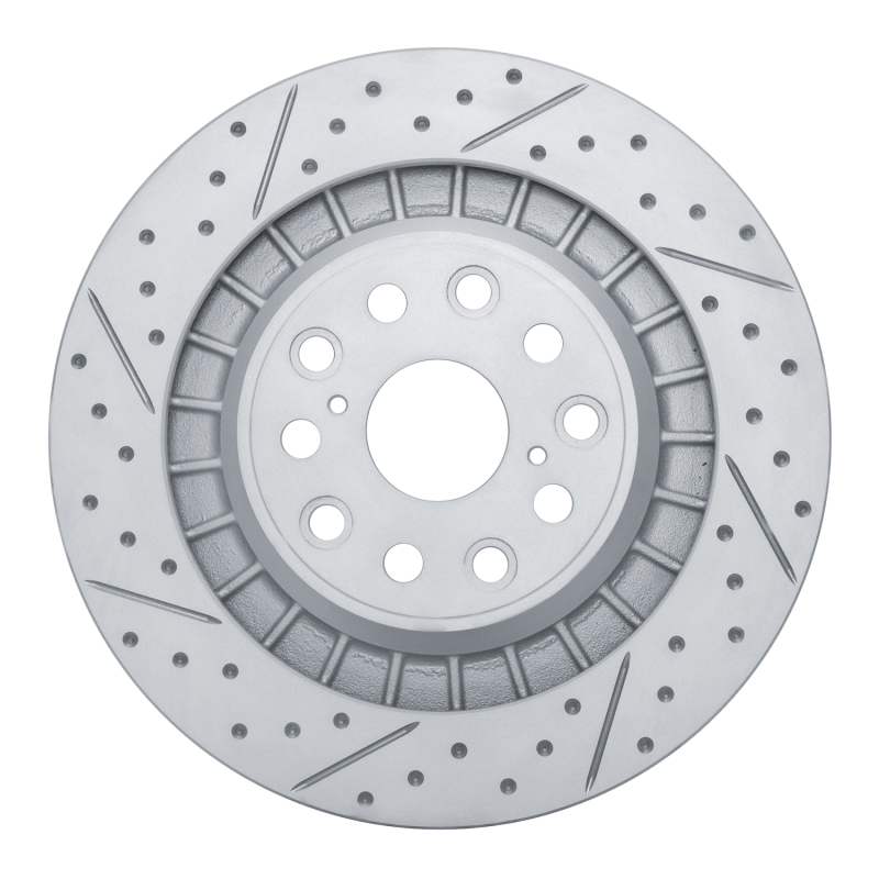 R1 18-23 Lexus Ls500 Left Rear Drilled & Slotted Geo-Carbon Rotor - 830-75046D