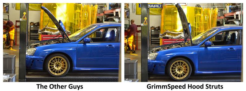GrimmSpeed 02-07 Subaru Inpreza/WRX/STi Hood Struts - GRM097016
