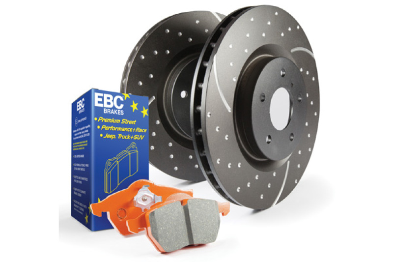 EBC S8 Kits Orangestuff Pads and GD Rotors - S8KF1023