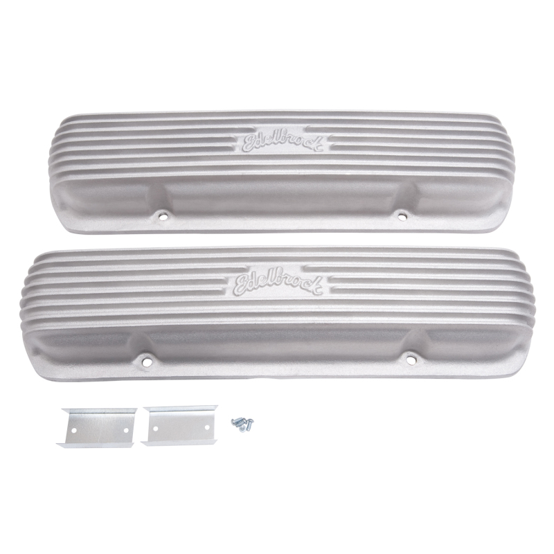 Edelbrock Valve Cover Classic Series Pontiac 1962-1979 301-455 CI V8 Satin - 41309