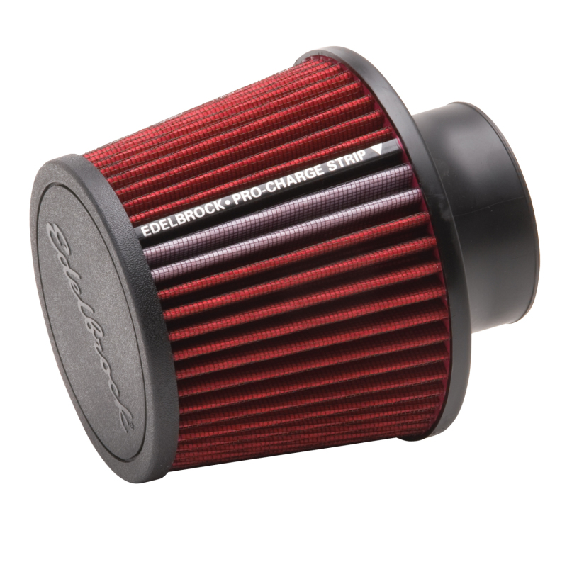 Edelbrock Air Filter Pro-Flo Series Conical 6 5In Tall Red/Black - 43651