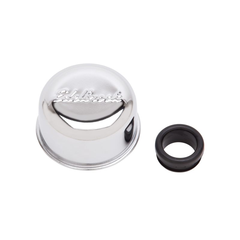 Edelbrock Chrm Breather and Grommet - 4405