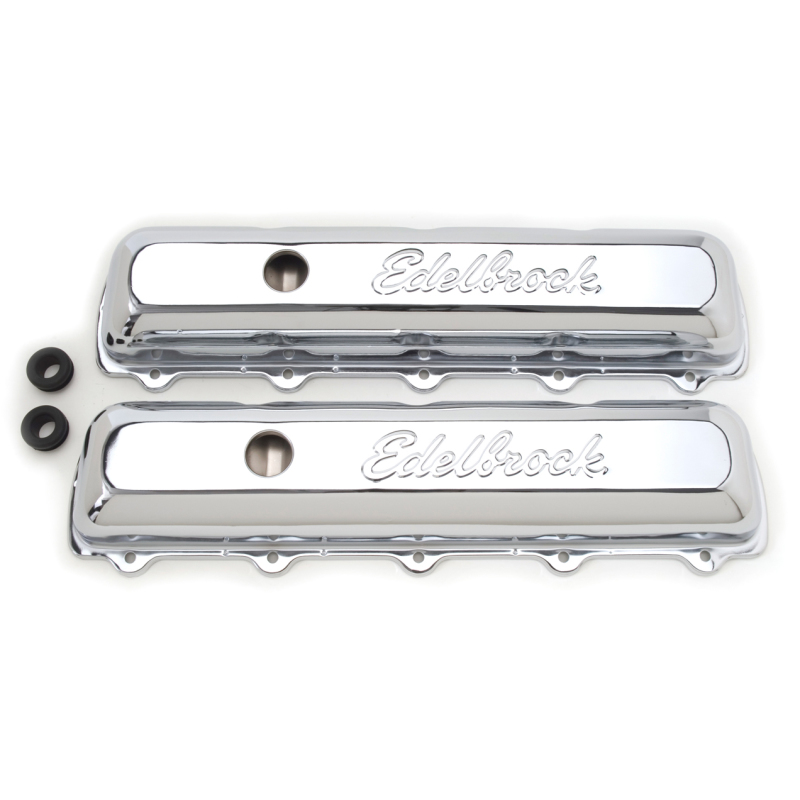 Edelbrock Valve Cover Signature Series Oldsmobile 350-455 CI V8 Chrome - 4485