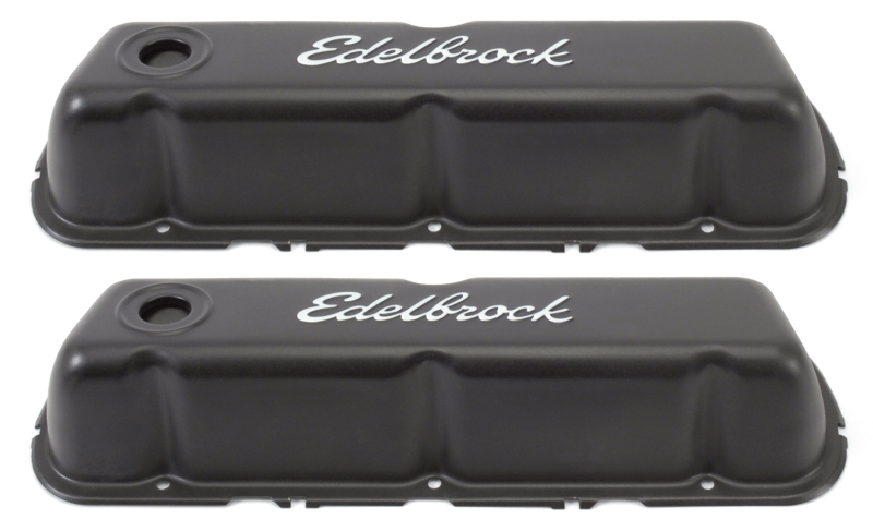 Edelbrock Valve Cover Signature Series Ford 260-289-302-351W CI V8 Black - 4603