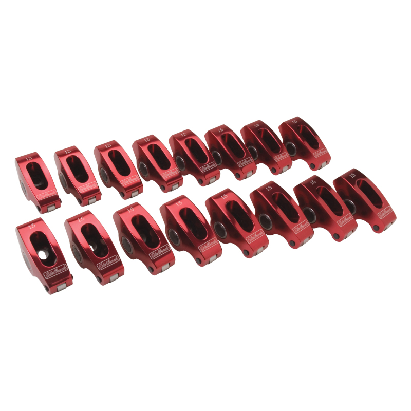 Edelbrock Rocker Arms Roller SBC 3/8In 1 5 1 Ratio Set of 16 - 77770