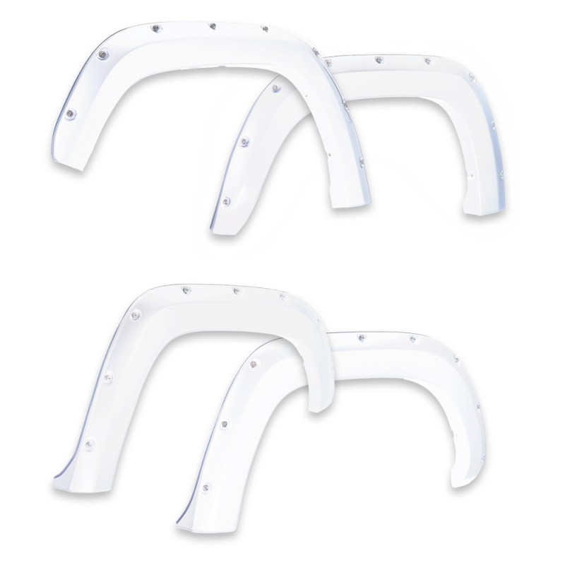 EGR 16+ Nissan Titan XD Bolt-On Look Color Match Fender Flares - Set - Liquid Platinum Metallic - 795904-K23