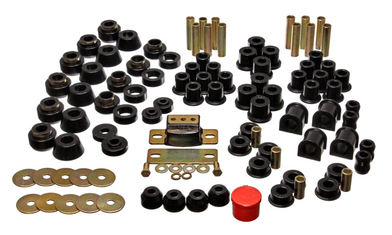 Energy Suspension 87-95 Jeep Wrangler YJ Black Hyper-Flex Master Bushing Set - 2.18101G