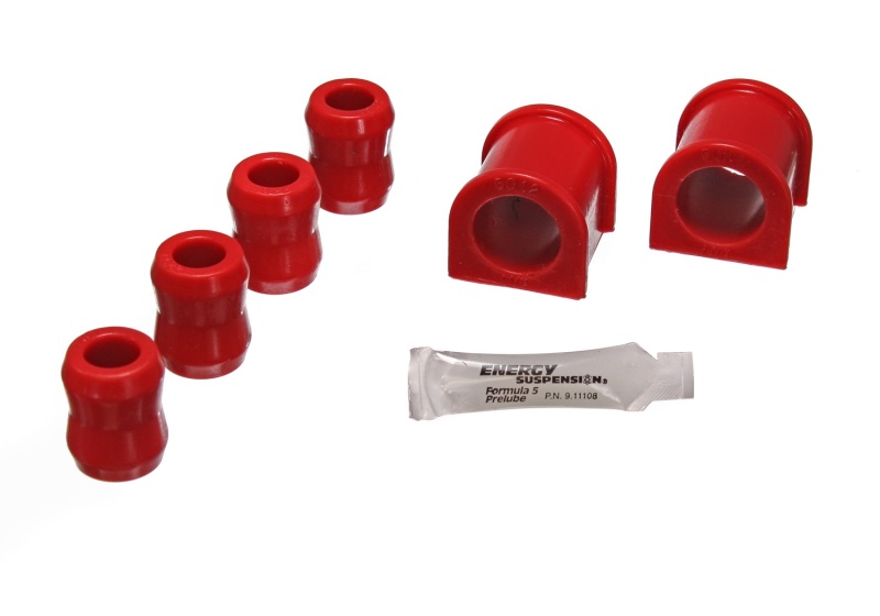 Energy Suspension 87-96 Jeep Wrangler YJ Red Frt 1-1/8in Sway Bar Bushing Set w/End Link Bushings - 2.5107R